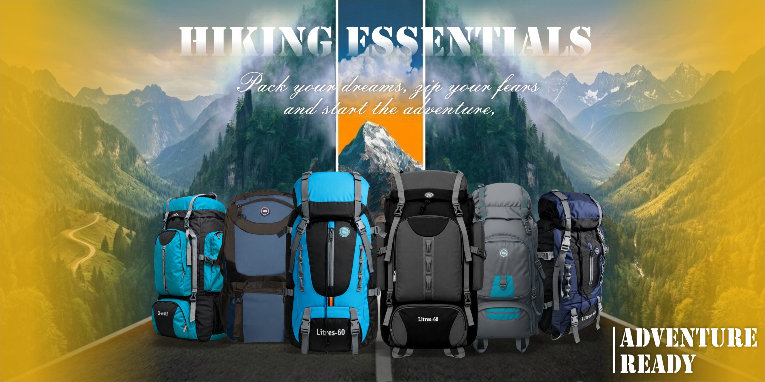 Rucksack, trekking back , hiking bag