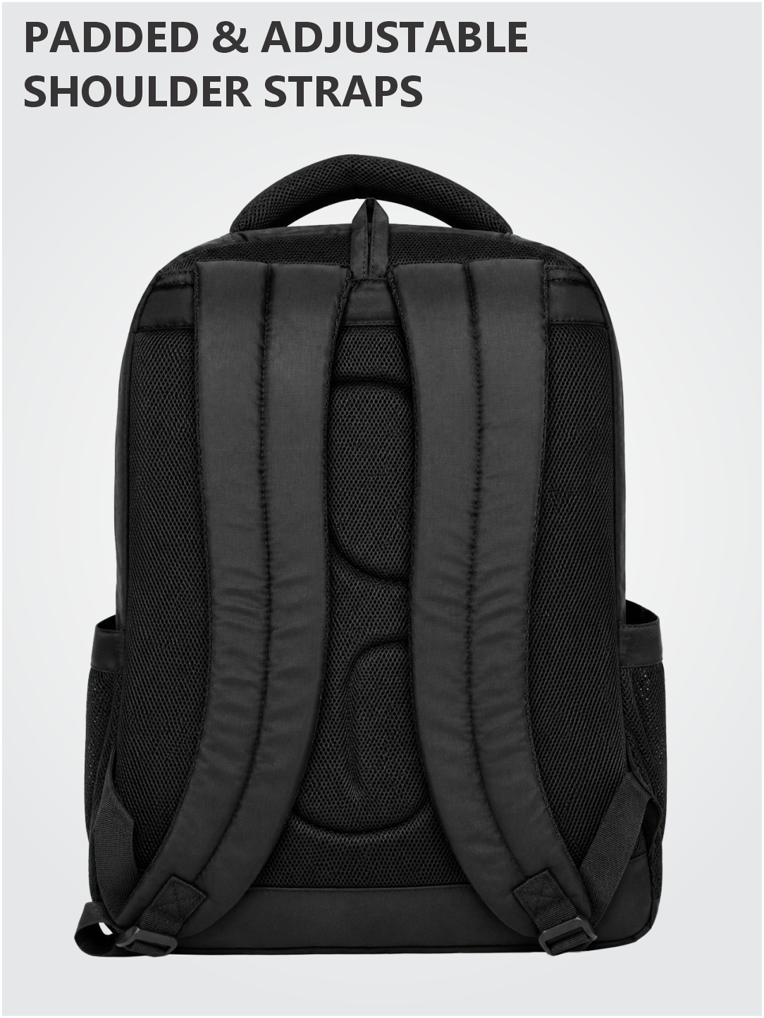 PB Pearl Bags Polyester Water Resistant Solid Casual Backpack With 3 Compartments , 2 Bottle Pocket , 1 Front Pocket|Pack Of 1