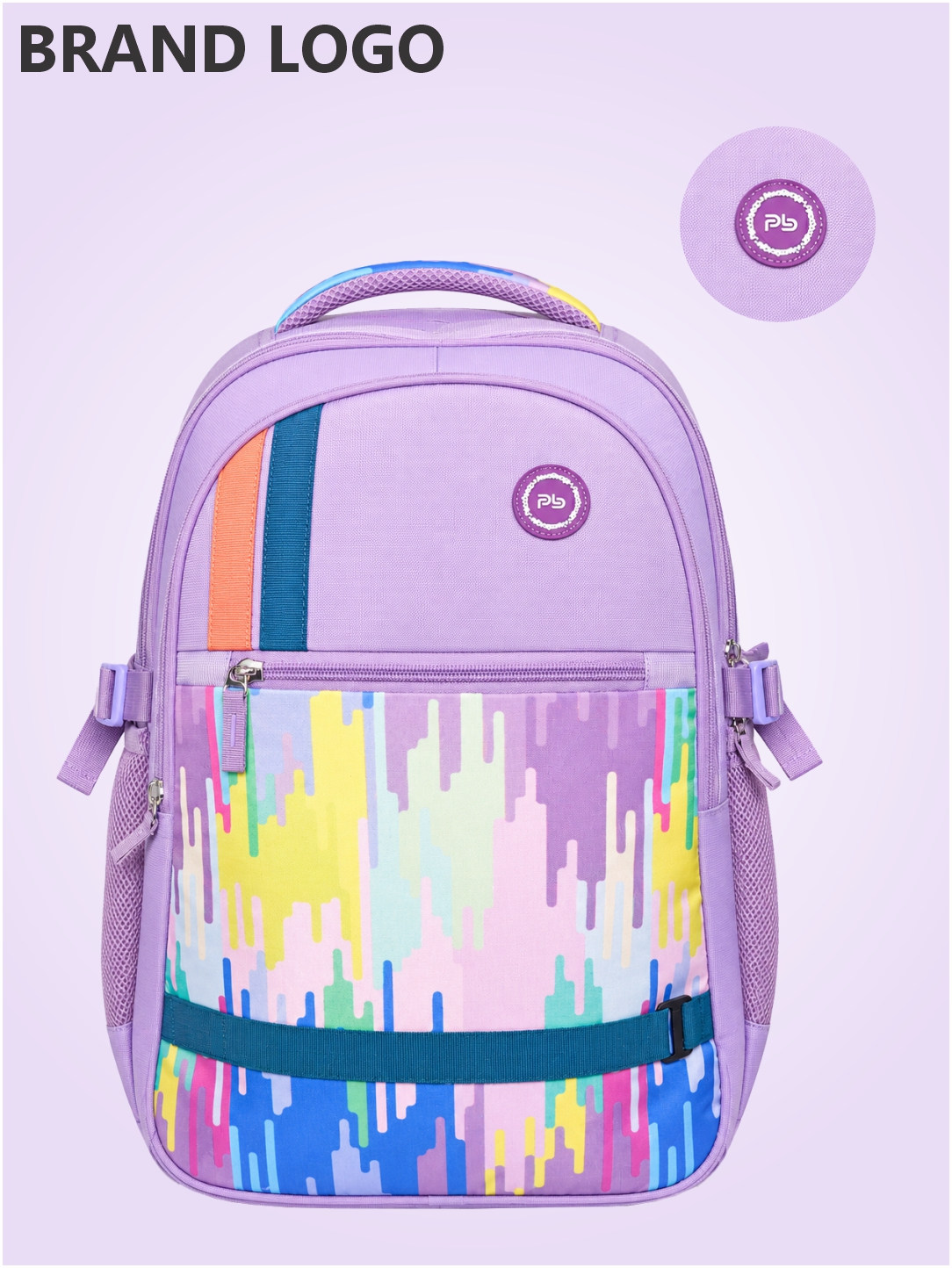 PB Pearlbags Polyester Water Resistant 34 L Casual Backpack With Rain Cover And Laptop Sleeve For School,college & Office For Boys and Girls,Men & Women