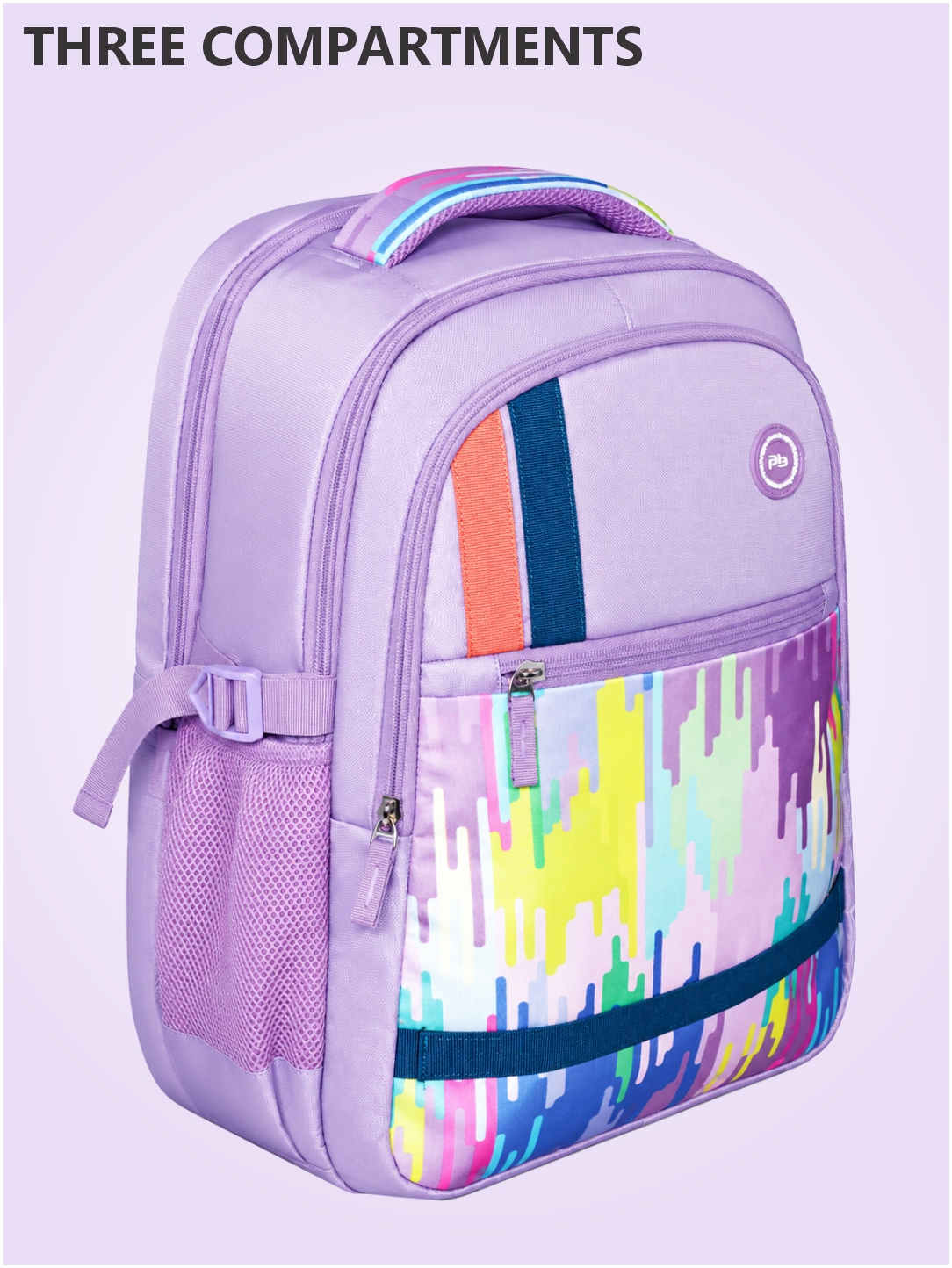 PB Pearlbags Polyester Water Resistant 34 L Casual Backpack With Rain Cover And Laptop Sleeve For School,college & Office For Boys and Girls,Men & Women