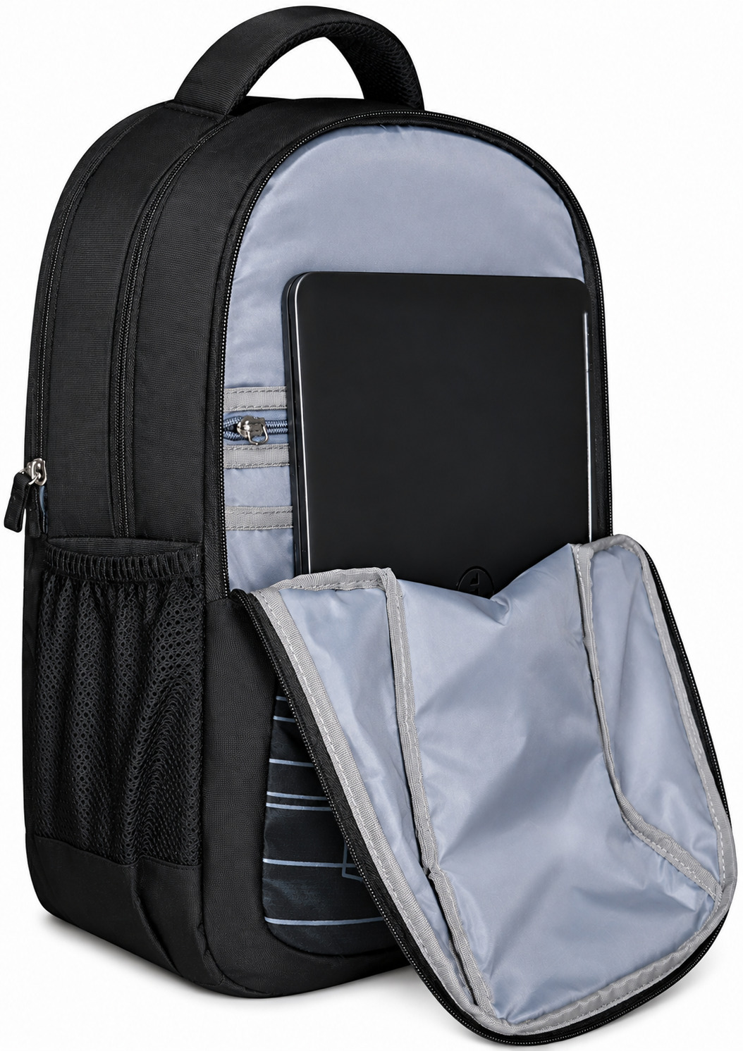 PB Pearl Bags Polyester Water Resistant Printed Casual Backpack Rain Cover And Laptop Sleeve With 3 Compartments , 2 Bottle Pocket , 1 Wallet Pocket/Anti Thft Pocket|Pack Of 1