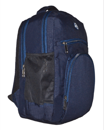 PB Pearlbags Polyester Water Resistant Navy Blue Casual Backpack For School,college & Office For Boys and Girls,Men & Women