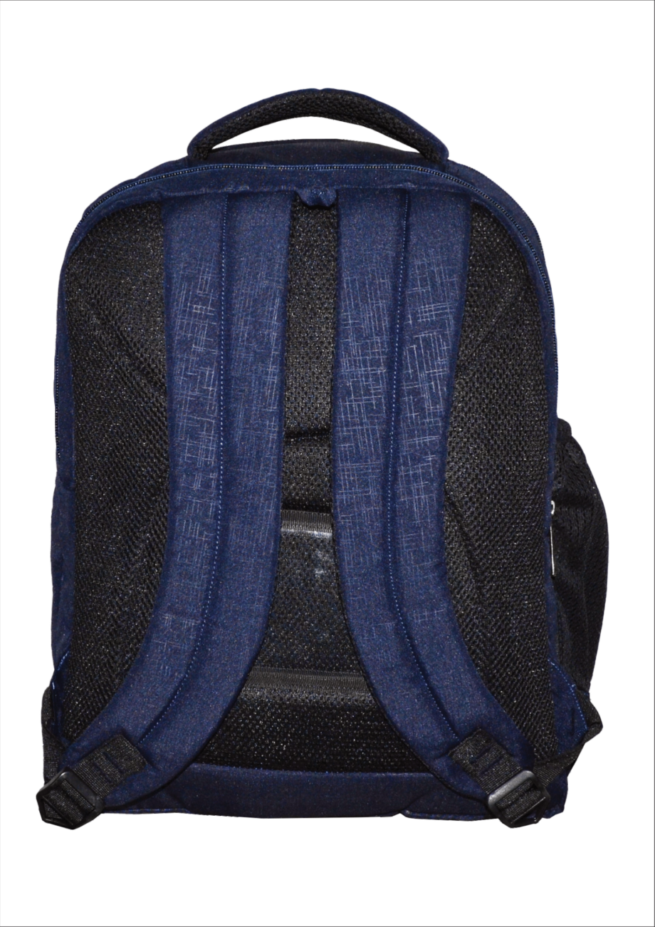 PB Pearlbags Polyester Water Resistant Navy Blue Casual Backpack For School,college & Office For Boys and Girls,Men & Women