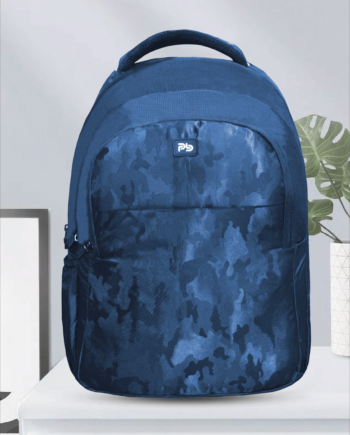 PB Pearl Bags Polyester Water Resistant Printed Casual Backpack Rain Cover And Laptop Sleeve With 3 Compartments , 2 Bottle Pocket |Pack Of 1