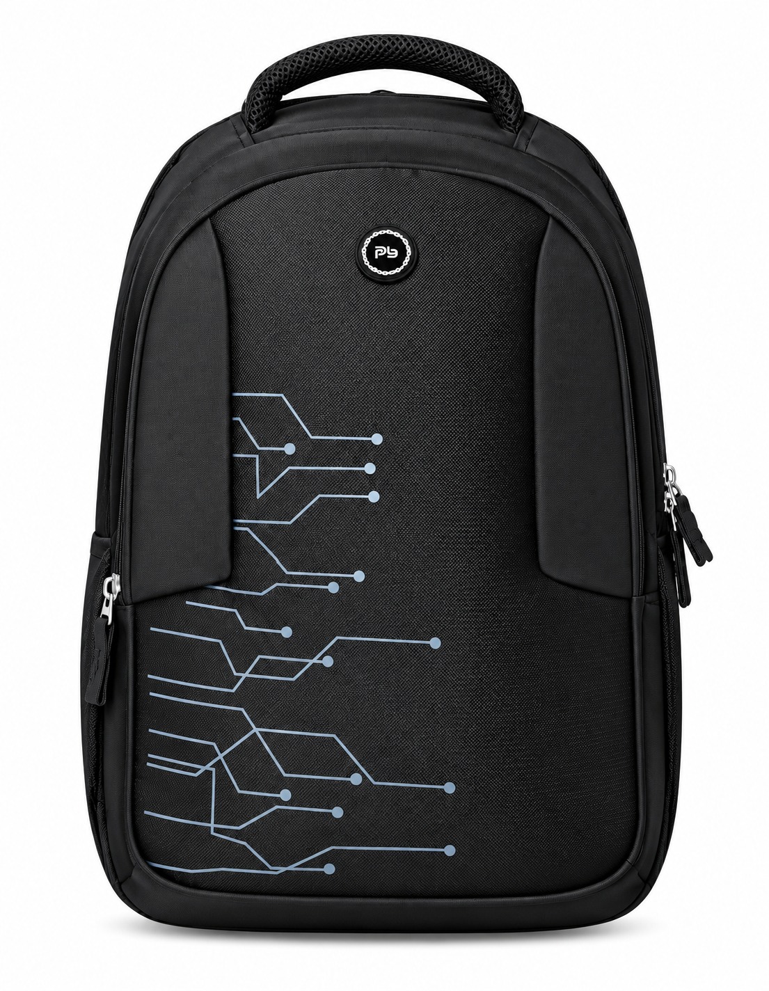 PB Pearl Bags Polyester Water Resistant Printed Casual Backpack Rain Cover And Laptop Sleeve With 3 Compartments , 2 Bottle Pocket , 1 Wallet Pocket/Anti Thft Pocket|Pack Of 1