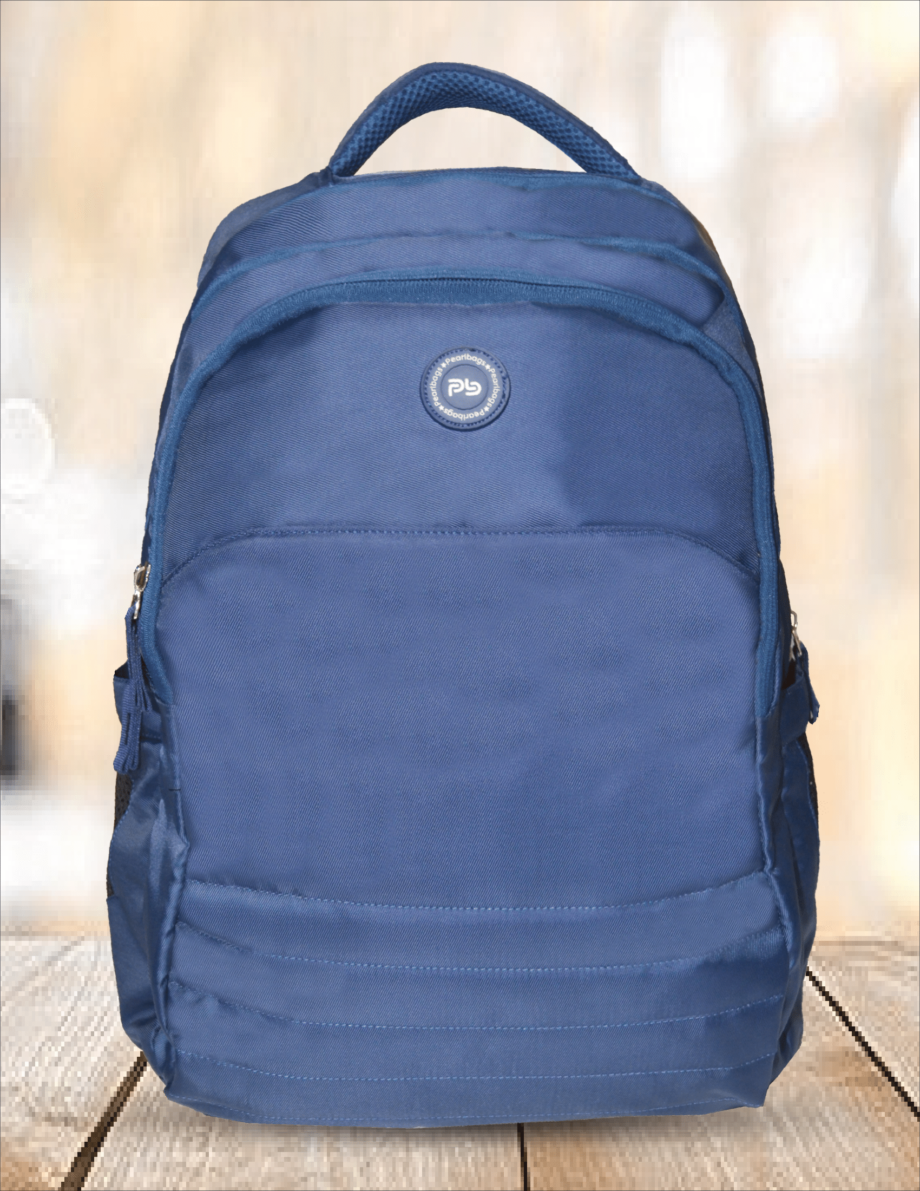 PB Pearl Bags Polyester Water Resistant Solid Casual Backpack With 3 Compartments , 2 Bottle Pocket , 1 Front Pocket|Pack Of 1