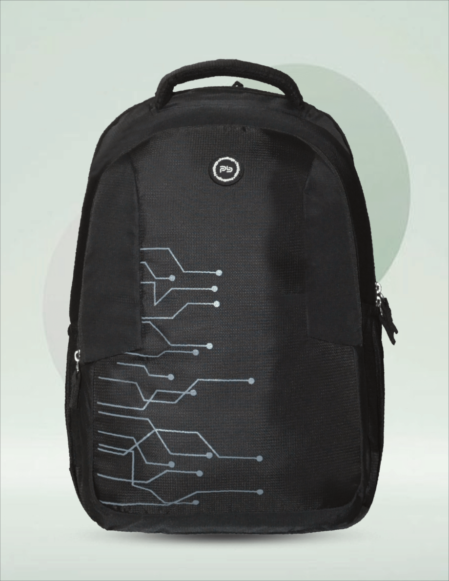 PB Pearl Bags Polyester Water Resistant Printed Casual Backpack Rain Cover And Laptop Sleeve With 3 Compartments , 2 Bottle Pocket , 1 Wallet Pocket/Anti Thft Pocket|Pack Of 1