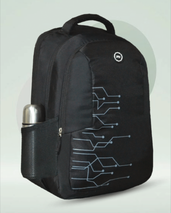 PB Pearl Bags Polyester Water Resistant Printed Casual Backpack Rain Cover And Laptop Sleeve With 3 Compartments , 2 Bottle Pocket , 1 Wallet Pocket/Anti Thft Pocket|Pack Of 1