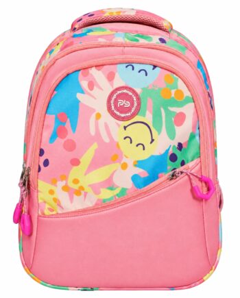 PB Pearlbags Polyester Water Resistant Printed Small Backpack With 3 Compartment For Kids upto 7 Years|10 Litres