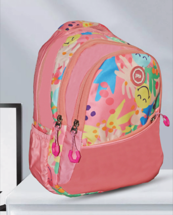 PB Pearlbags Polyester Water Resistant Printed Small Backpack With 3 Compartment For Kids upto 7 Years|10 Litres