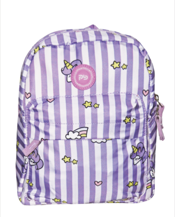 PB Pearlbags Polyester Water Resistant Printed Cute Mini Backpack For Outing With 2 Compartment For Kids Girls|6.5 Litres