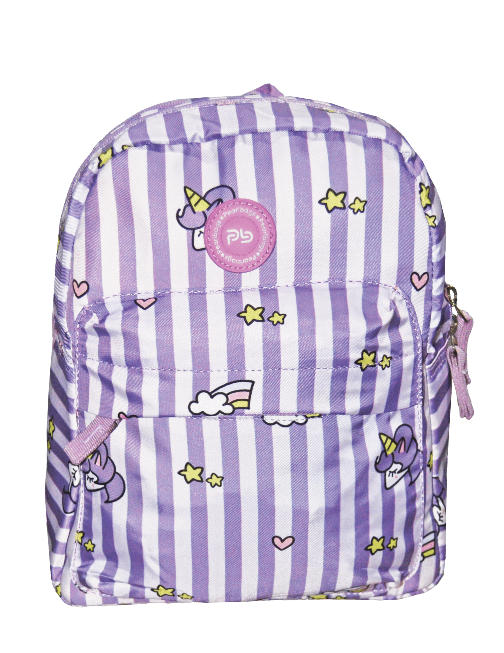 PB Pearlbags Polyester Water Resistant Printed Cute Mini Backpack For Outing With 2 Compartment For Kids Girls|6.5 Litres