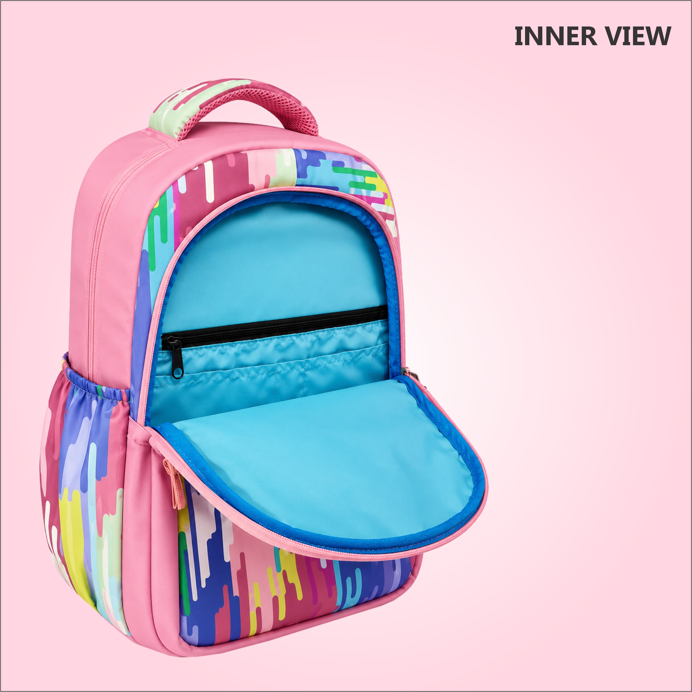 PB Pearlbags Polyester Water Resistant Printed Casual Backpack With 3 Compartment And Laptop Sleeve For Boys,Girls,Men And Women|20.5 Litres