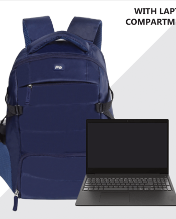 PB Pearlbags Polyester Water Resistant Solid Casual Backpack With 2 Compartment,Laptop Sleeve And Raincover For Boys,Girls,Men And Women|23 Litres