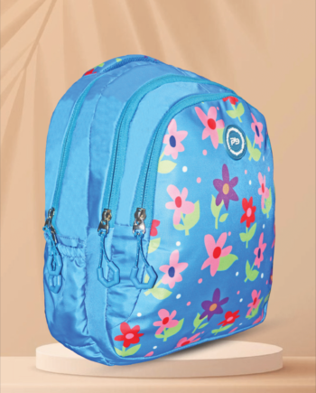 PB Pearlbags Polyester Water Resistant Printed Small Backpack With 3 Compartment For Kids upto 7 Years|10 Litres