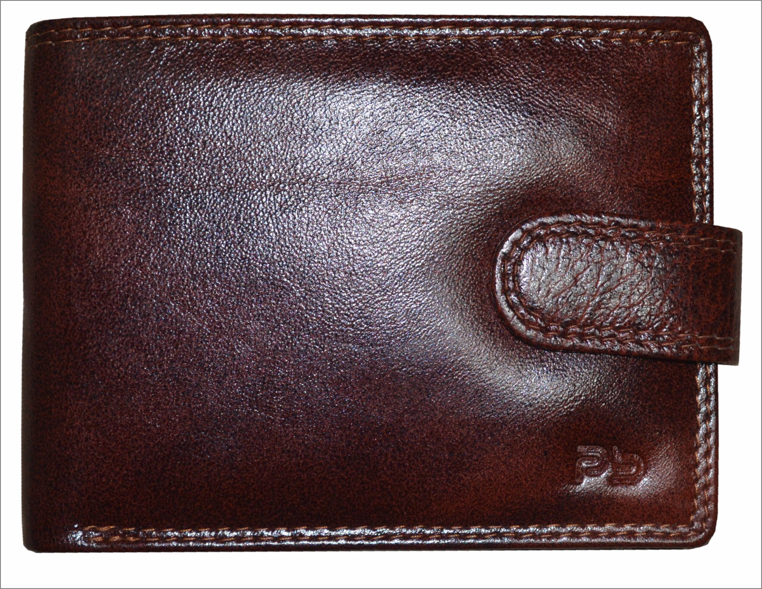 PB Pearlbags Genuine Leather Bi- Fold 4 Card Slots Wallet for Men|Color - B.Brown