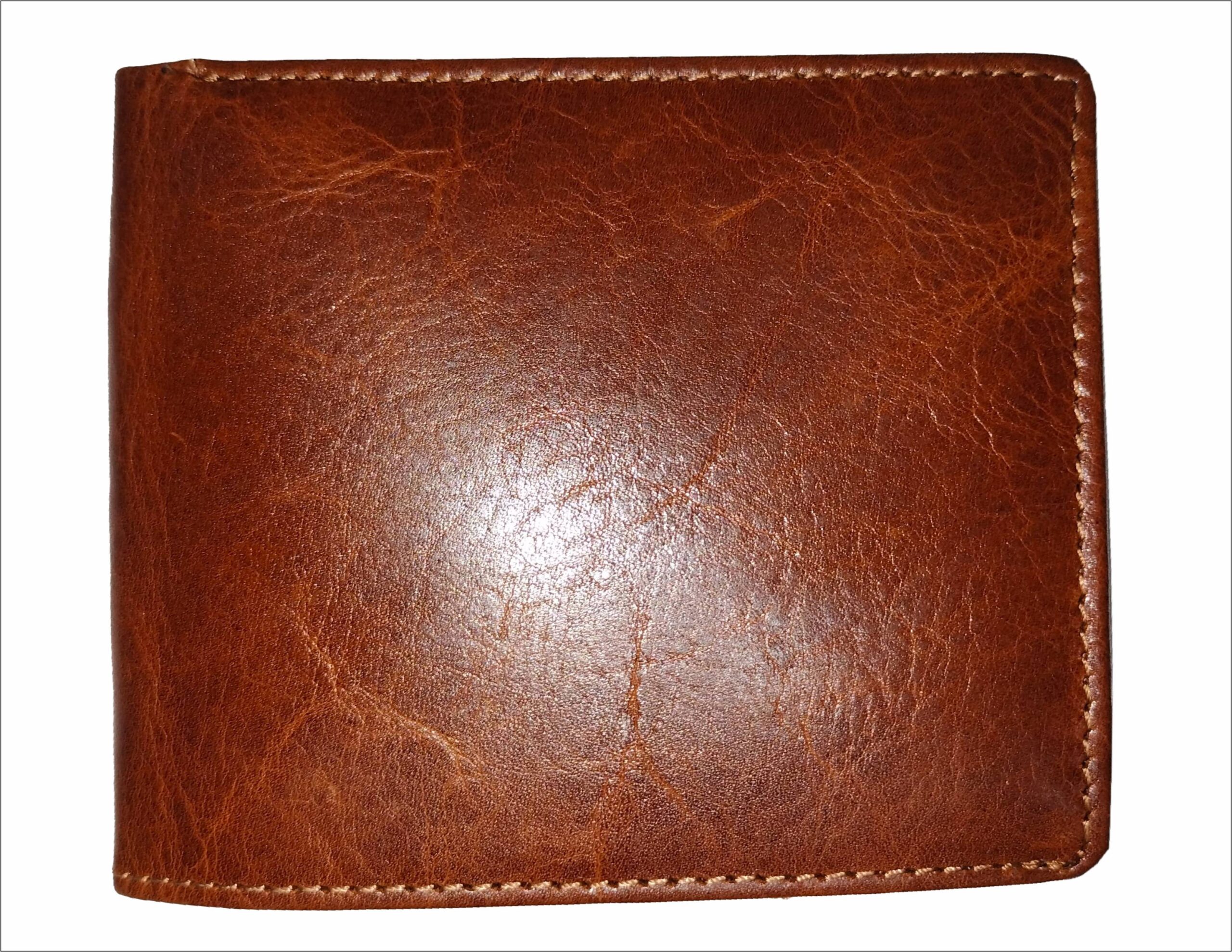 PB Pearlbags Genuine Leather Bi- Fold 11 Card Slots Wallet for Men|Color - Tan