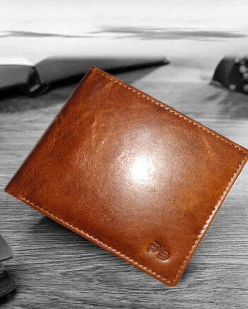 PB Pearlbags Genuine Leather Bi- Fold 11 Card Slots Wallet for Men|Color - Tan