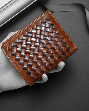 PB Pearlbags Genuine Leather Tri- Fold 6 Card Slots Wallet for Men|Color - Tan