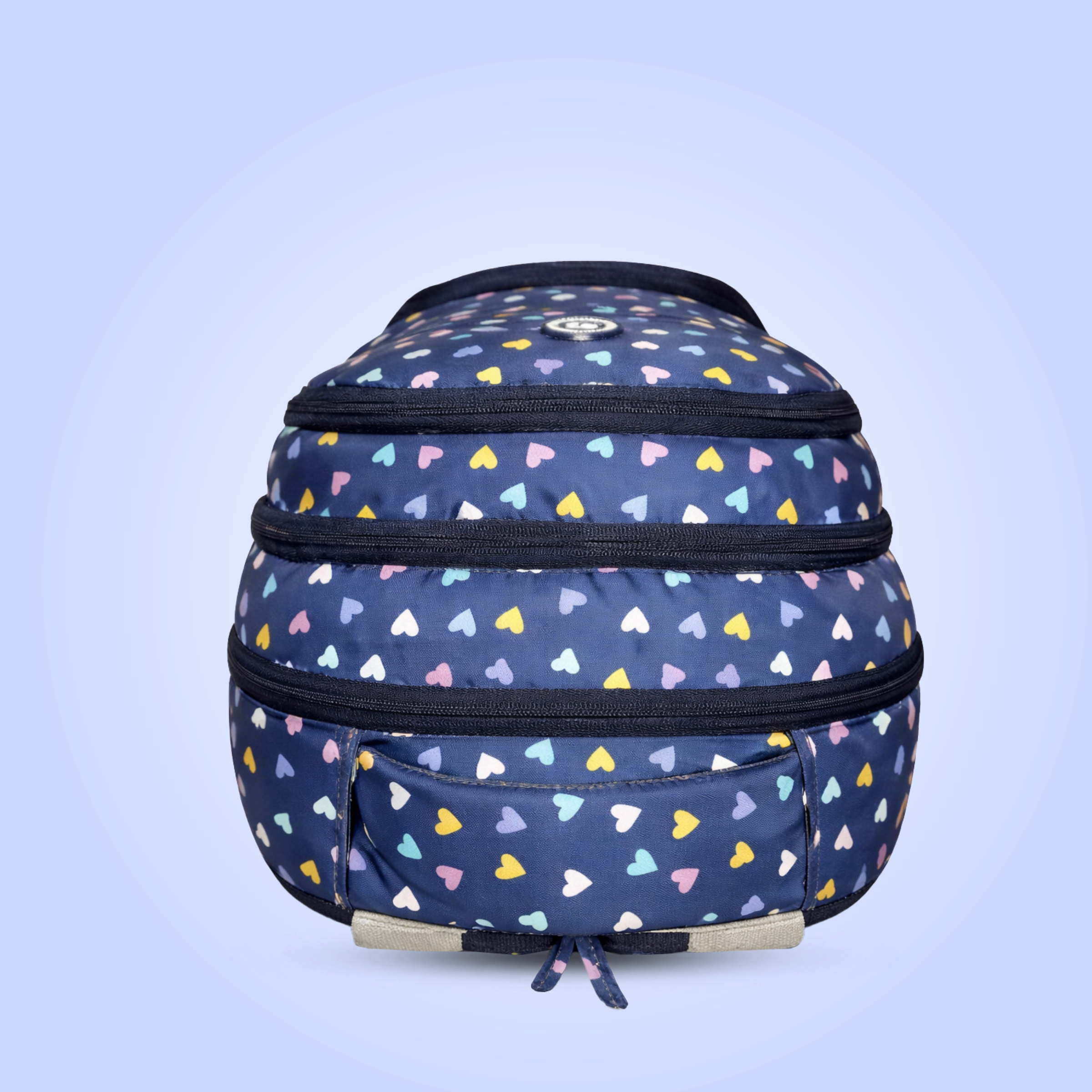 PB Pearlbags Premium Polyester 21L Water Resistant Casual Backpack With 3 Compartments, 1 Front Pocket, 1 Water Bottle Pocket For Girls/Boys 40x29x18.5 Cms