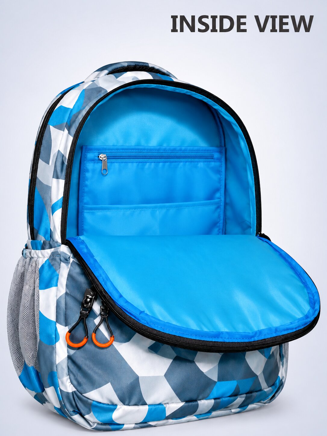 PB Pearlbags Premium Polyester 26L Water Resistant Casual Backpack With 2 Compartments, 2 Front Pocket, 1 Water Bottle Pocket For Men/Women/Girls/Boys Cms