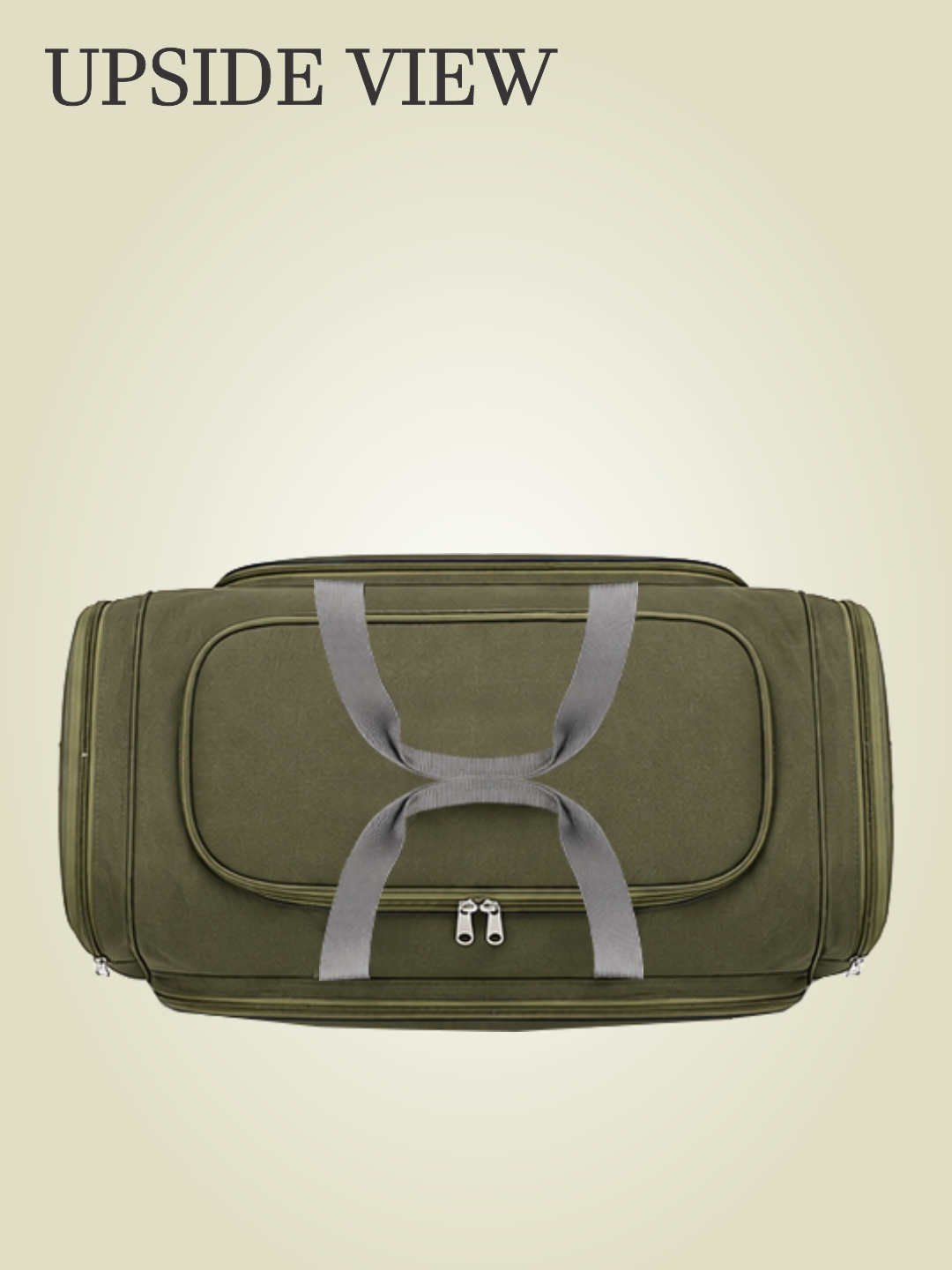 PB Pearlbags 20-Inch Olive Green Travel Duffle Bag ? 33L Water-Resistant Polyester Weekend Travel & Gym Bag