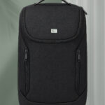 PB Pearlbags 22L Water-Resistant Urban Travel Laptop Backpack for Men & Women, 15.6-Inch Laptop Sleeve, USB Charging Port, 180° Flat-Opening Design, Black - Thumbnail Image 2