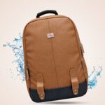 PB Pearlbags Faux Leather Laptop Backpack for Men & Women, Water-Resistant 14L Office and Travel Bag with Padded Laptop Sleeve, 2 Compartments & Bottle Pocket - Thumbnail Image 3
