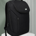 PB Pearlbags 22L Water-Resistant Urban Travel Laptop Backpack for Men & Women, 15.6-Inch Laptop Sleeve, USB Charging Port, 180° Flat-Opening Design, Black - Thumbnail Image 9