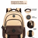 PB Pearlbags Faux Leather Laptop Backpack for Men & Women, 29.4L Water-Resistant Office & Travel Bag with Padded Laptop Sleeve, 2 Compartments & Multiple Pockets - Thumbnail Image 2
