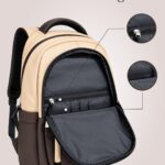 PB Pearlbags Faux Leather Laptop Backpack for Men & Women, 29.4L Water-Resistant Office & Travel Bag with Padded Laptop Sleeve, 2 Compartments & Multiple Pockets - Thumbnail Image 8